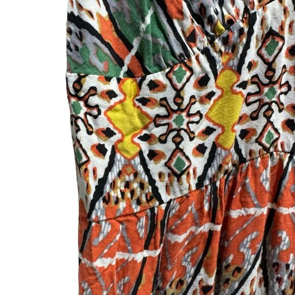 AkeraLani Multi Colored Long Smocked Strappy Sundress Size S - Picture 5 of 10